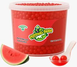 Popping Boba Bubble Tea Pepene Roșu 3.2kg - Bază pentru Băuturi Bubble Tea Aromă Watermelon