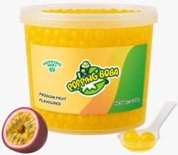 Popping Boba Bubble Tea Fructul Pasiunii 3.2kg - Bază pentru Băuturi Bubble Tea Aromă Passion Fruit