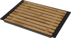 Excellent Houseware Tocator pentru paine Cavan, lemn, tava plastic negru, 33x26x2 cm, 101005630 Tocator