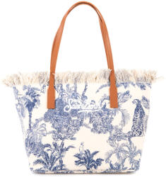 MC2 Saint Barth Geantă City Mid Fringe Shoulder CBMF001-01751L canvas jungle oceania 01 emb
