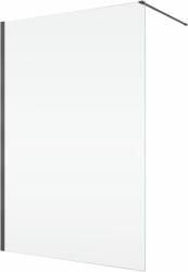 RONAL Paravan dus sticla walk-in 120x200 cm, gun metal periat, sticla 8 mm, Ronal Easy (D401202607)