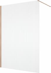 RONAL Paravan dus cu sticla riflata walk-in 140x200 cm cupru periat, sticla 8 mm, Ronal Lina (D401402785)