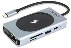 DICOTA D32059 interface hub USB Type-C Black Silver (D32059)