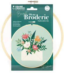 Graine Creative Hímzőkészlet - Virágcsokor (20 cm) (JL23177)