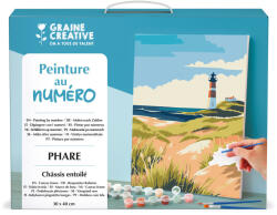 GRAINE CREATIVE Számfestő - Világítótorony (30×40 cm) (JL23261)
