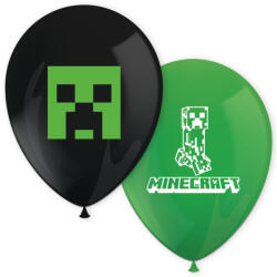  Minecraft Green léggömb, lufi 8 db-os (PNN95662) - kreativjatek