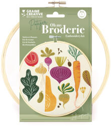 Graine Creative Hímzőkészlet - Zöldségeskert (20 cm) (JL23178)