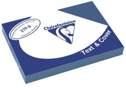 Clairefontaine Karton bőrhatású Clairefontaine Text and Cover A/4 270g égkék 100 ív/csomag (2707C)