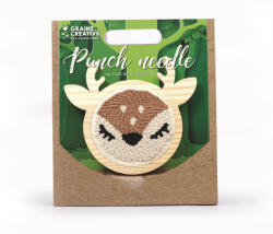 Graine Creative Punch needle hímzőkészlet - Őzike (15 cm) (JL23186)