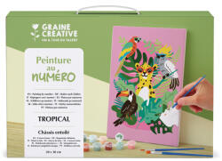 GRAINE CREATIVE Számfestő - Trópusokon (20×30 cm) (JL23262)
