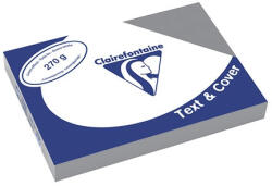  Karton textilhatású Clairefontaine Text and Cover A/4 270g szürke 100 ív/csomag (PAP1020-0708)