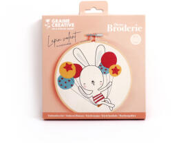 Graine Creative Hímzőkészlet - Repülő nyuszi (15 cm) (JL23173)