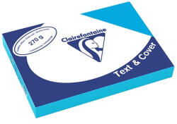 Clairefontaine Karton bőrhatású Clairefontaine Text and Cover A/4 270g világoskék 100 ív/csomag (PAP1020-0620)