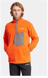 adidas Férfi polár pulóver, Adidas, 303455682, Újrahasznosított poliészter, L INTL, Narancssárga (0000303455682_L)
