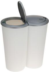 Storagesolutions Dupla szemetes, Emako, 2 x 25 l, Műanyag, Fehér (Y54980880)
