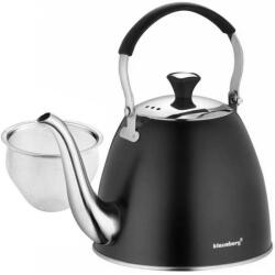 Klausberg Vízforraló szűrővel Klausberg KB 7570, 1, 1 liter, indukciós, fekete (KB-7570Kinghoff)