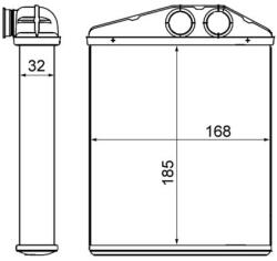 MAHLE Schimbător de căldură, încălzire habitaclu MAHLE AH 13 000S (AH 13 000S)
