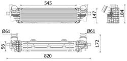 MAHLE Intercooler MAHLE CI 660 000P (CI 660 000P)