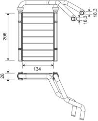 VALEO Schimbător de căldură, încălzire habitaclu VALEO 811594 (811594)