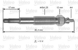 VALEO Bujie incandescenta VALEO 345199