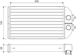 VALEO Schimbător de căldură, încălzire habitaclu VALEO 811581 (811581) - fixbox