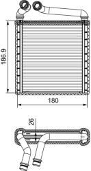 VALEO Schimbător de căldură, încălzire habitaclu VALEO 811500 (811500) - fixbox