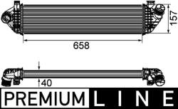 MAHLE Intercooler MAHLE CI 198 000P (CI 198 000P)
