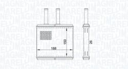 Magneti Marelli Schimbător de căldură, încălzire habitaclu MAGNETI MARELLI 350218437000 (350218437000) - fixbox