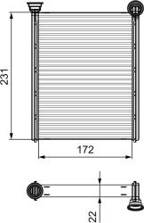 VALEO Schimbător de căldură, încălzire habitaclu VALEO 811534 (811534) - fixbox
