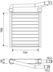 VALEO Schimbător de căldură, încălzire habitaclu VALEO 811626 (811626) - fixbox