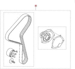 Original Renault Set curea distributie + pompa apa ORIGINAL RENAULT 119A07049R (11 9A 070 49R)