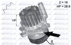 DOLZ Pompa apa, racire motor DOLZ A224 (A224)