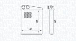 Magneti Marelli Schimbător de căldură, încălzire habitaclu MAGNETI MARELLI 350218457000 (350218457000)