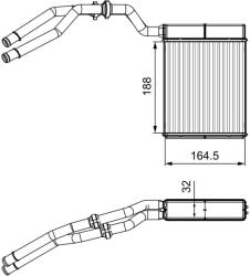 VALEO Schimbător de căldură, încălzire habitaclu VALEO 811515 (811515) - fixbox