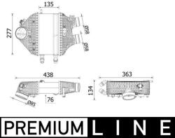 MAHLE Intercooler MAHLE CI 618 000P (CI 618 000P)