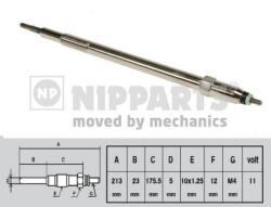 NIPPARTS Bujie incandescenta NIPPARTS J5711027