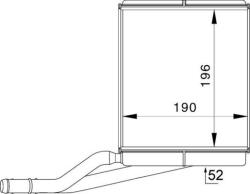 MAHLE Schimbător de căldură, încălzire habitaclu MAHLE AH 228 000P (AH 228 000P)