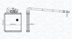 Magneti Marelli Schimbător de căldură, încălzire habitaclu MAGNETI MARELLI 350218454000 (350218454000) - fixbox