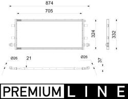 MAHLE Radiator temperatura scazuta, intercooler MAHLE CIR 44 000P (CIR 44 000P)