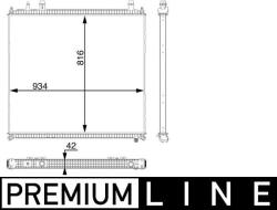 MAHLE Radiator temperatura scazuta, intercooler MAHLE CR 105 000P (CR 105 000P)