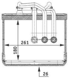 MAHLE Schimbător de căldură, încălzire habitaclu MAHLE AH 80 000P (AH 80 000P)