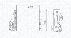 Magneti Marelli Schimbător de căldură, încălzire habitaclu MAGNETI MARELLI 350218479000 (350218479000) - fixbox