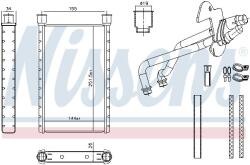 NISSENS Schimbător de căldură, încălzire habitaclu NISSENS 707282 (707282) - fixbox