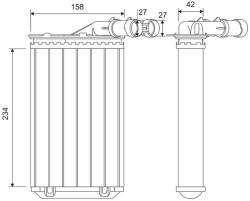 VALEO Schimbător de căldură, încălzire habitaclu VALEO 812005 (812005) - fixbox