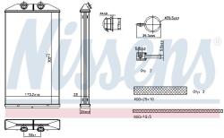 NISSENS Schimbător de căldură, încălzire habitaclu NISSENS 707314 (707314) - fixbox