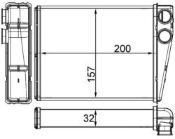 MAHLE Schimbător de căldură, încălzire habitaclu MAHLE AH 263 000S (AH 263 000S)