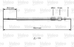 VALEO Bujie incandescenta VALEO 345131