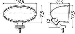HELLA Proiector ceata HELLA 1NA 007 891-041 (1NA 007 891-041)