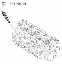 Original Renault Bujie incandescenta ORIGINAL RENAULT 82 00 787 721