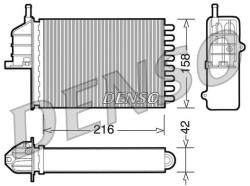 DENSO Schimbător de căldură, încălzire habitaclu DENSO DRR09080 (DRR09080)